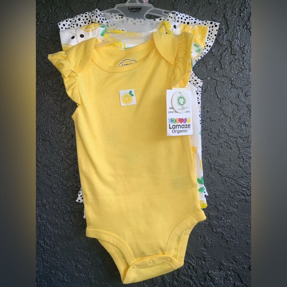 Lamaze 3 pack organic onesies